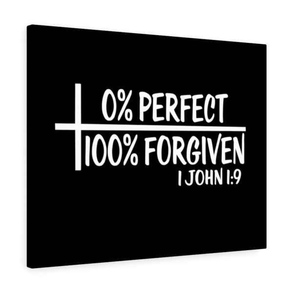 Scripture Canvas Forgiven 1 John 1:9 Christian Bible Verse Meaningful Framed Prints, Canvas Paintings - Image 2