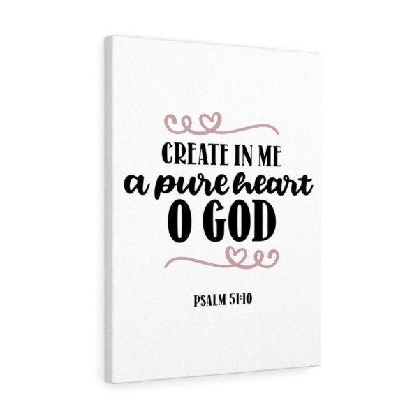 Scripture Canvas Pure Heart Psalm 51:10 Christian Bible Verse Meaningful Framed Prints, Canvas Paintings - Image 7