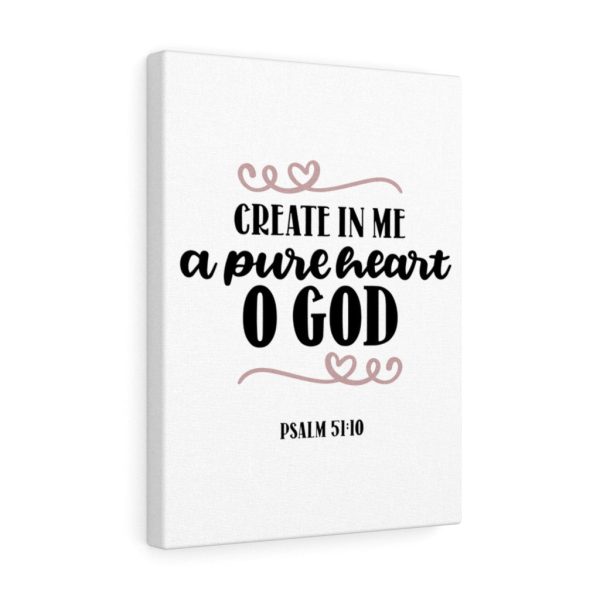 Scripture Canvas Pure Heart Psalm 51:10 Christian Bible Verse Meaningful Framed Prints, Canvas Paintings - Image 5