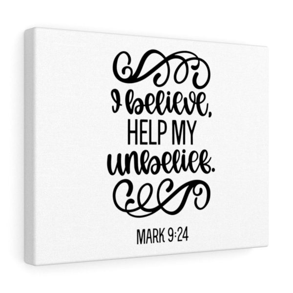 Scripture Canvas Believe Mark 9:24 Christian Wall Art Bible Verse Meaningful Framed Prints, Canvas Paintings - Image 2