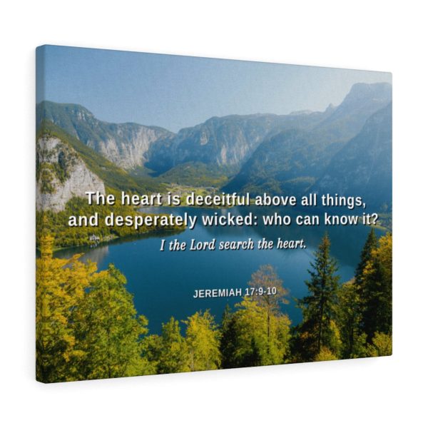 Scripture Canvas Above All Things Jeremiah 17:9 Christian Bible Verse Meaningful Framed Prints, Canvas Paintings - Image 4