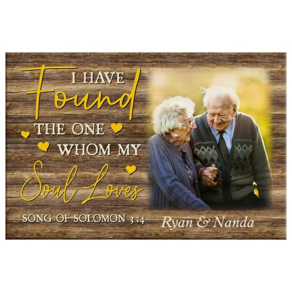 I Have Found The One Whom My Soul Loves Personalized Custom Canvas Gallery Painting Wrapped Canvas Canvas - Image 3