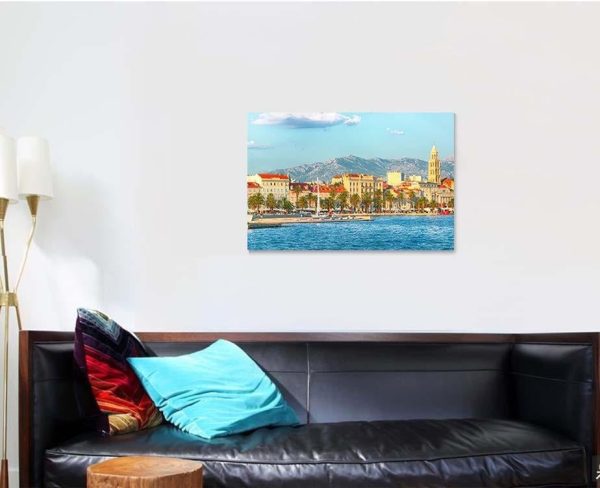 Fantastic View Promenade Old Town Split Christian Premium Multi Canvas Prints, Multi Piece Panel Canvas Luxury Gallery Wall Fine Art Print - Image 3