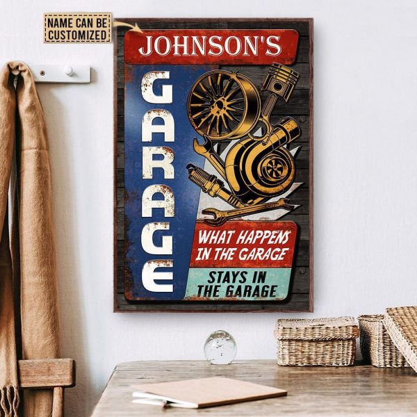 Personalized Canvas Painting Frames Auto Mechanic Garage Framed Prints, Canvas Paintings