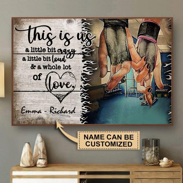 here Gifts Personalized Rock Gym This Is Us Canvas Home Decor