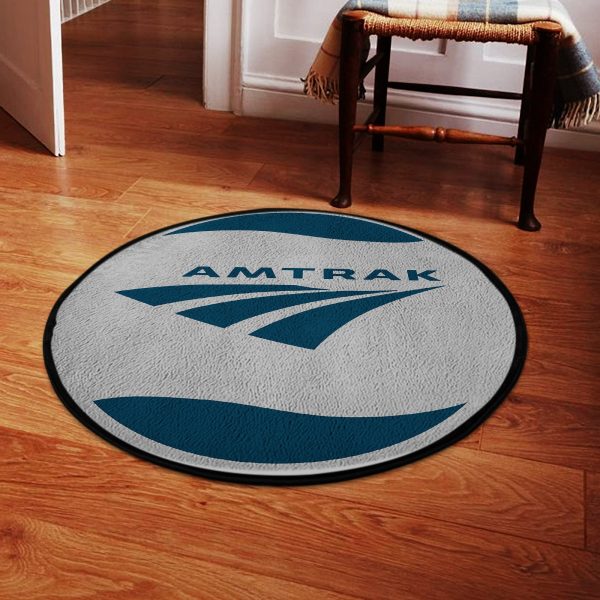 Amtrak Round Mat Amtrak Railroad Round Floor Mat Room Rugs Carpet Outdoor Rug Washable Rugs