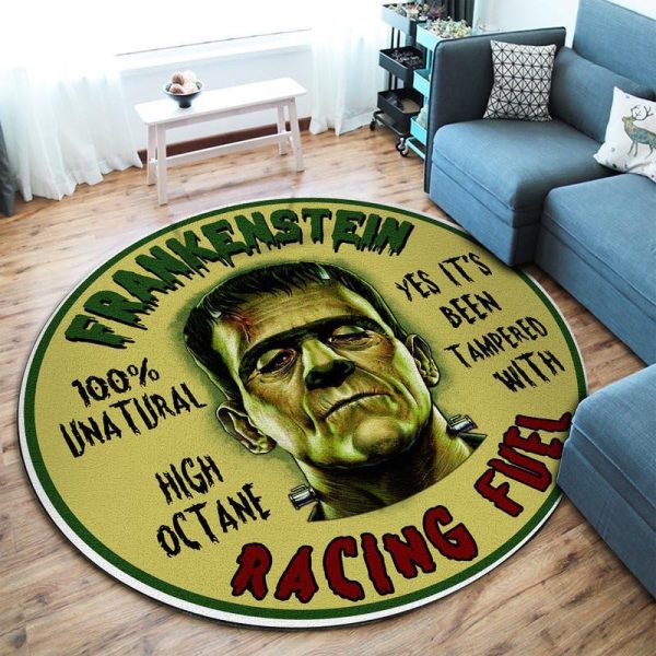 Frankenstein Racing Hot Rod Round Mat Round Floor Mat Room Rugs Carpet Outdoor Rug Washable Rugs - Image 2