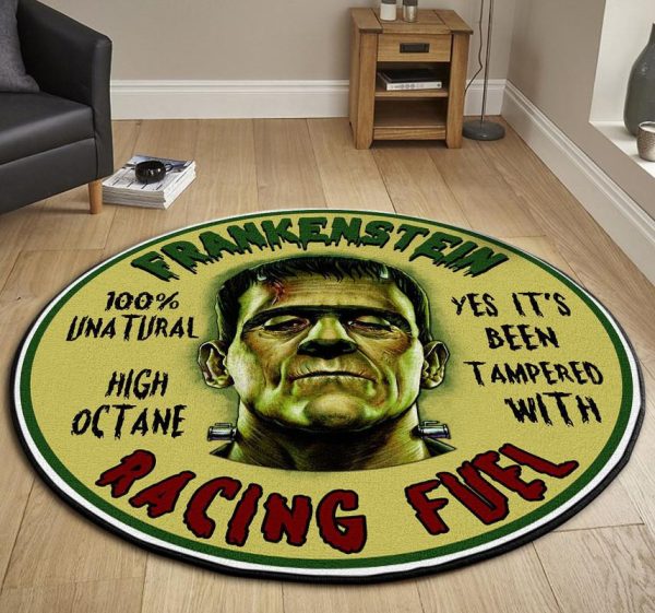 Frankenstein Racing Hot Rod Round Mat Round Floor Mat Room Rugs Carpet Outdoor Rug Washable Rugs - Image 3