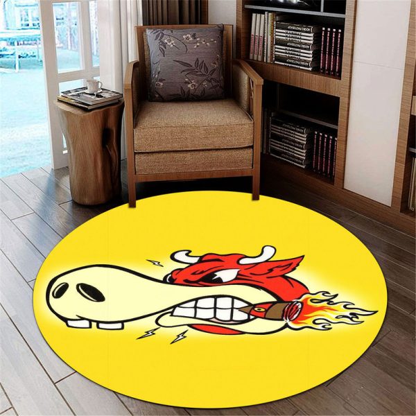 Hot Rod Round Mat Round Floor Mat Room Rugs Carpet Outdoor Rug Washable Rugs - Image 3