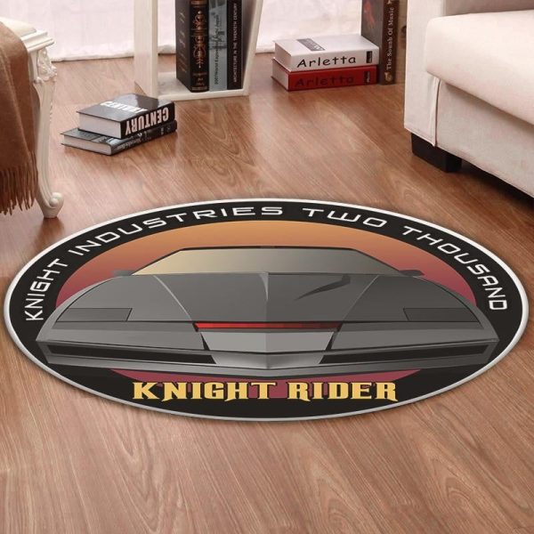 Krider Round Mat Knight Rider Kitt Trans Am Round Floor Mat Room Rugs Carpet Outdoor Rug Washable Rugs - Image 2