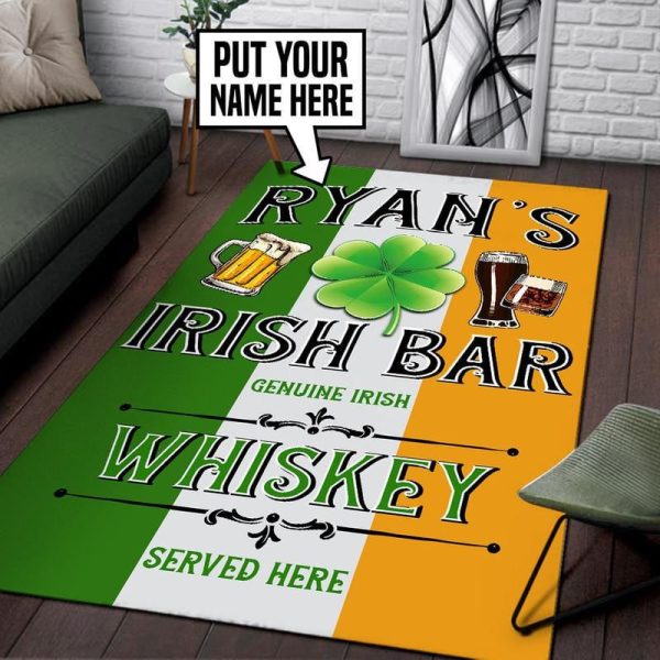 Personalized Irish Pub Area Rug Carpet 12 - Image 3