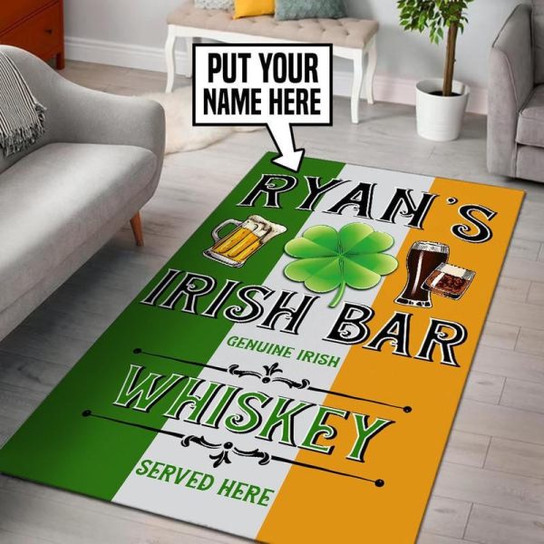 Personalized Irish Pub Area Rug Carpet 12 - Image 2