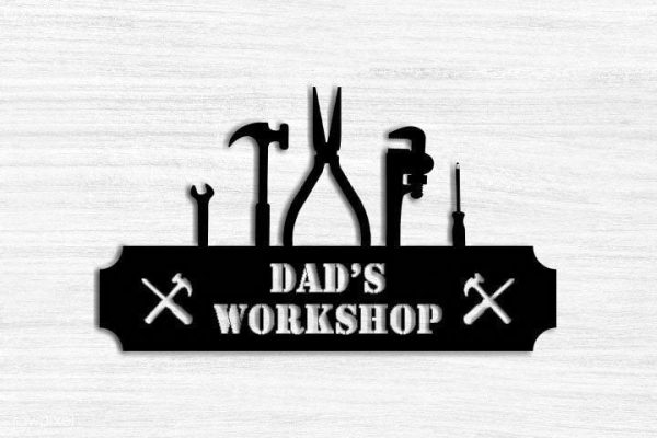 Personalized Fathers Day Gift, Personalized Gift For Him, Metal Worksh - Image 2