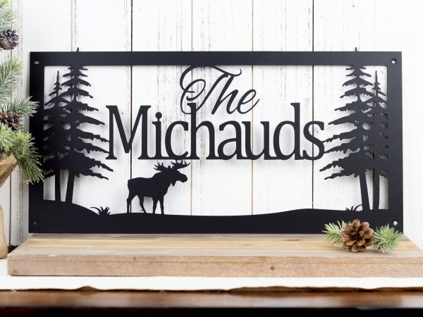 Custom Name Metal Sign, Family Name, Personalized Sign, Outdoor Sign,