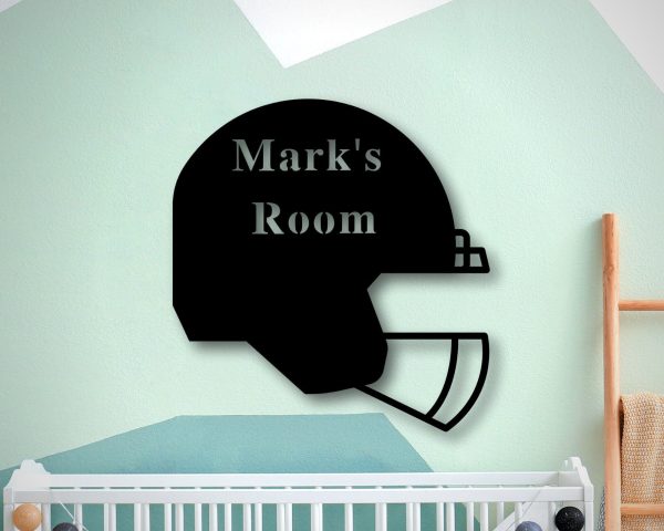 Personalized Metal Football Sign, Football Gift For Boys, Personalized