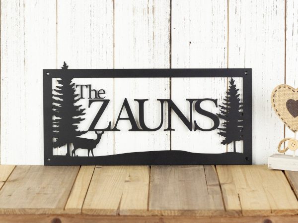 Custom Family Name Sign Custom Log Cabin Decor Lake House Decor Outdoo