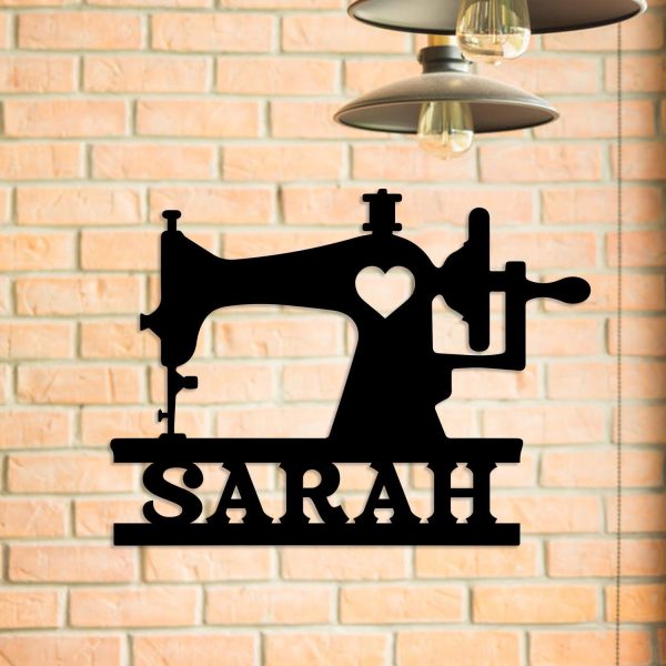 Personalized Sewing Machine Metal Sign, Custom Sewing Room, Metal Lase - Image 2