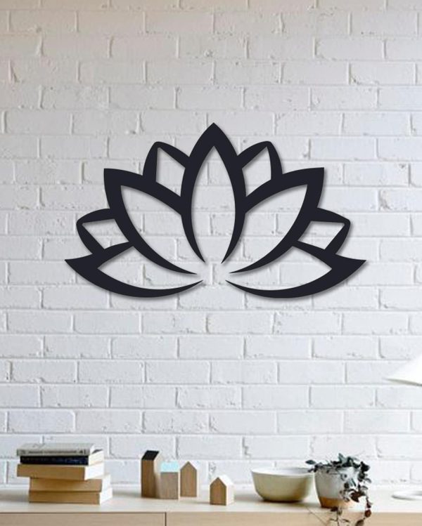 Symbol Of Eternal Life Lotus Christmas Gifts Yoga Metal Wall Hanging Y