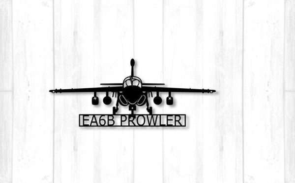 Ea6b Prowler Naval Marine Corps Electronicwarfare Aircraft Metal Sign