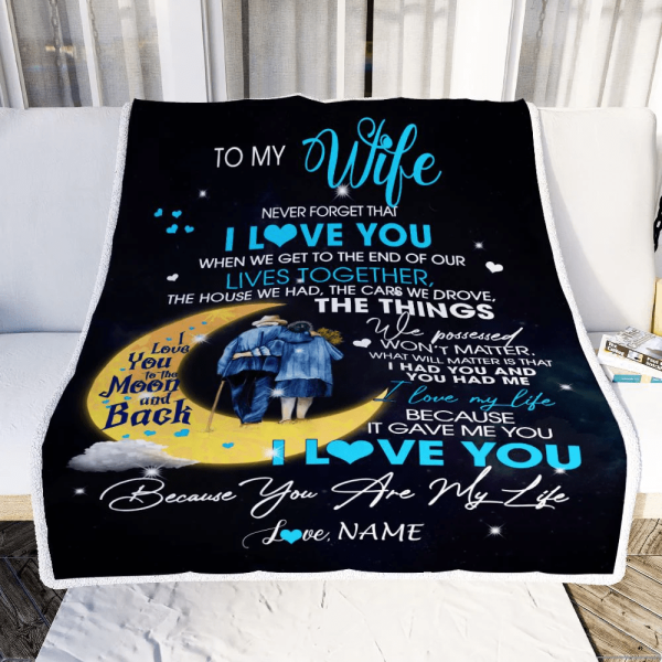 Personalized To My Wife Blanket from Husband I Love You You are My Lif - Image 4