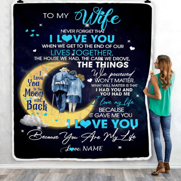 Personalized To My Wife Blanket from Husband I Love You You are My Lif - Image 5