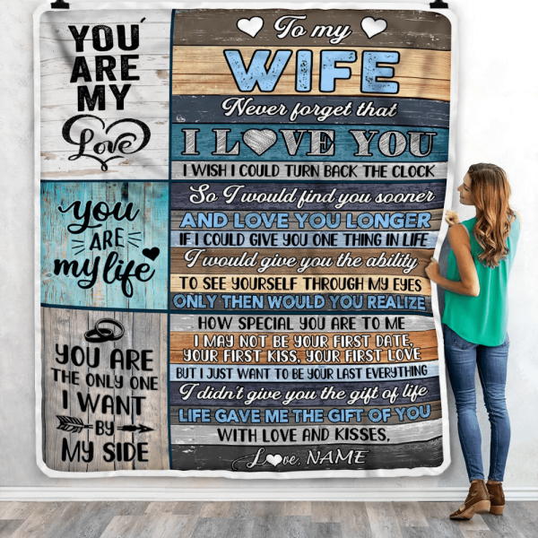 Personalized To My Wife Blankets For Wife From Husband You Are My Love - Image 5