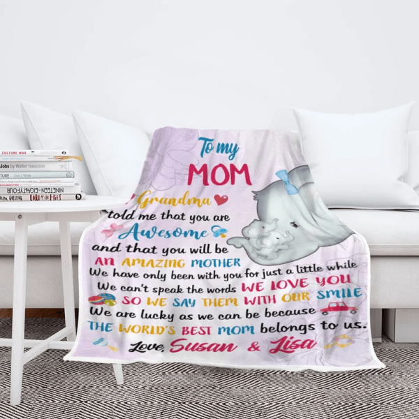 To My Mom We Love You Customized Blanket, Blanket From Kids, Gift For - Image 5