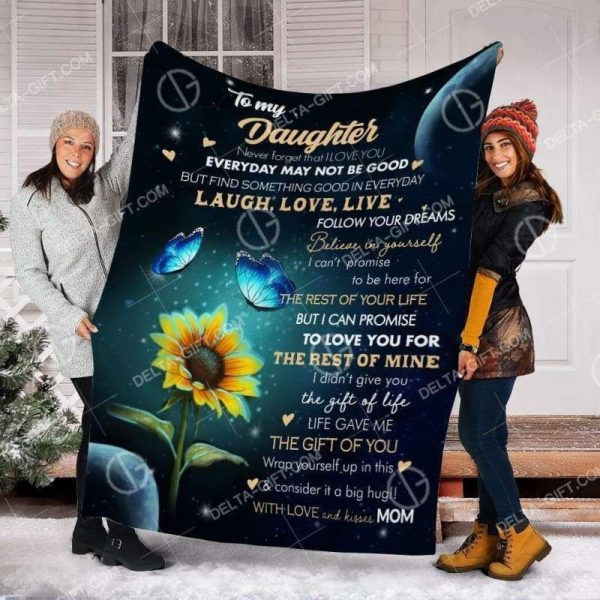 Gift For Daughter Always Follow Your Dream Printed Fleece Blanket - Image 4