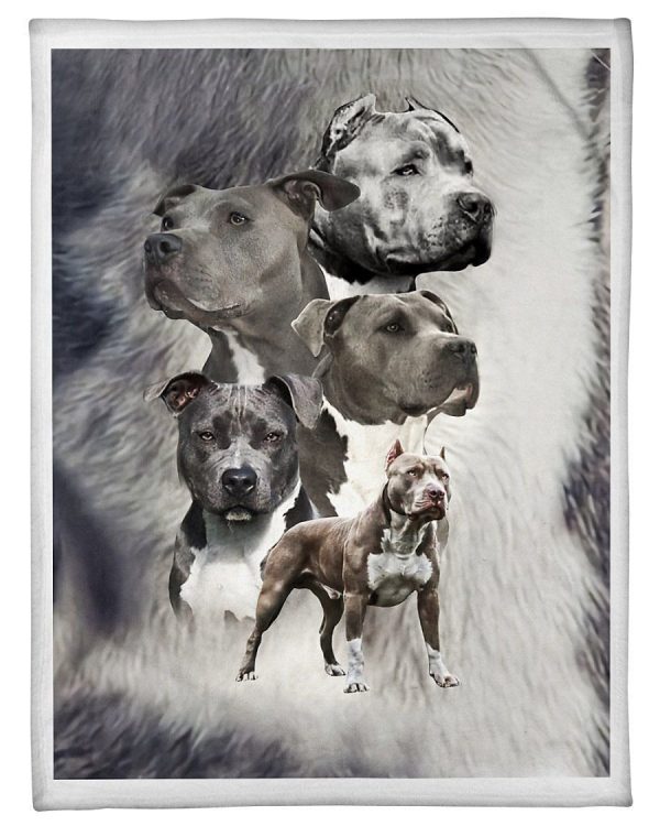 Amazing Gift For Pit Bulls Lovers Fleece Blanket