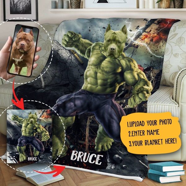 Super Dog Christmas Gift For Dog Lover Fleece Blanket - Image 2