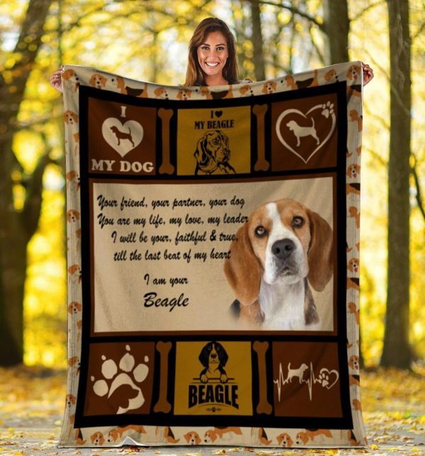 Your Friend Your Partner Your Dog You Are My Life Beagle Dog Fleece Bl - Image 2