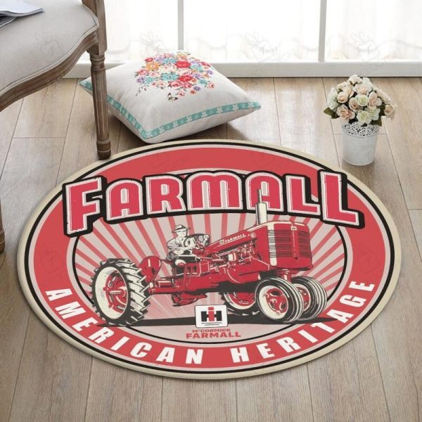 Farmall Round Mat Farmall Farmer Round Floor Mat Room Rugs Carpet Outdoor Rug Washable Rugs