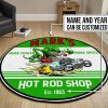 Personalized Rat Fink Hot Rod Shop Round Mat Round Floor Mat Room Rugs Carpet Outdoor Rug Washable Rugs