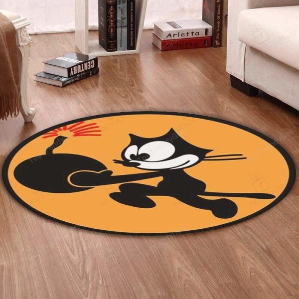 Aircraft Round Mat Vfaround Floor Mat Room Rugs Carpet31 Tomcatters Strike Fighter Squadron Us Navy Round Floor Mat Room Rugs Carpet Outdoor Rug Washable Rugs - Image 2