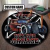 Personalized Rat Fink Hot Rod Shop Round Mat Round Floor Mat Room Rugs Carpet Outdoor Rug Washable Rugs