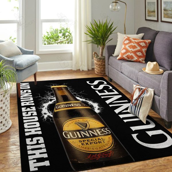 Guinness This House Runs On Rectangle Rug Decor Area Rugs For Living Room Bedroom Kitchen Rugs Home Carpet Flooring Rs014841 Print