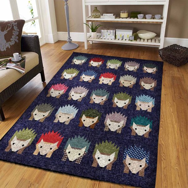 Hedgehog Rectangle Rug Decor Area Rugs For Living Room Bedroom Kitchen Rugs Home Carpet Flooring Rs015588 Print