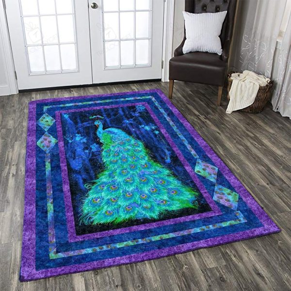 Peacock Rectangle Area Rugs Carpet For Living Room, Bedroom, Kitchen Rugs, Non-Slip Carpet Rp123879 Print