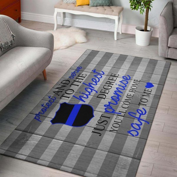 Protect And Serve To The Highest Degree Area Carpet Ktsr Rectangle Area Rugs Carpet For Living Room, Bedroom, Kitchen Rugs, Non-Slip Carpet Rp124284 Print